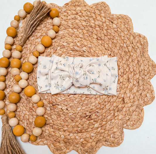 Blue Flower Headwrap